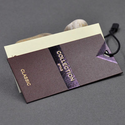Apparel Product String CMYK Personalized Hang Tag Custom Logo