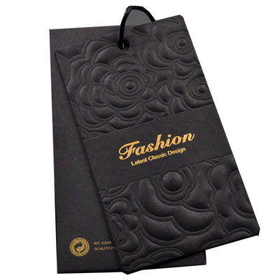 Hot Stamping Varnishing Pantone Personalized Hang Tag For Clothes
