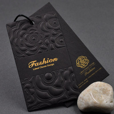 Hot Stamping Varnishing Pantone Personalized Hang Tag For Clothes