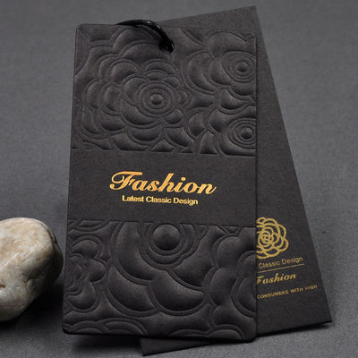 Hot Stamping Varnishing Pantone Personalized Hang Tag For Clothes
