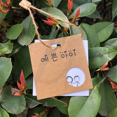 Eco Friendly Gift Kraft Paperboard Personalized Hang Tag CMYK 4C