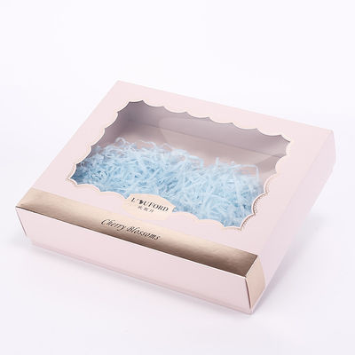 80gsm 350gsm Kraft Paper C1S Pink Gift Box For Clothing Packaging
