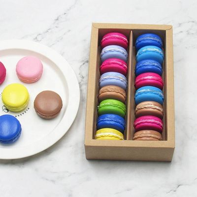 oEM Macaron Custom Food Packaging Boxes With Clear Window