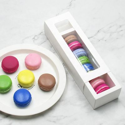 oEM Macaron Custom Food Packaging Boxes With Clear Window