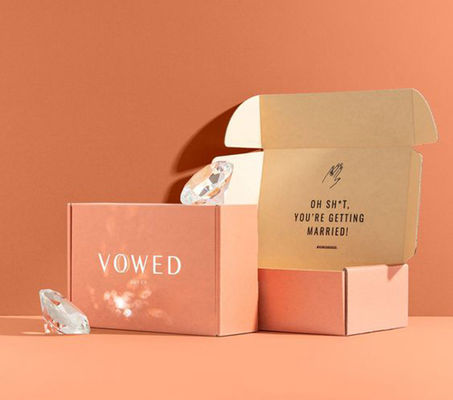 OEM Clamshell Corrugated Paper Packaging Box Environmentally Friendly