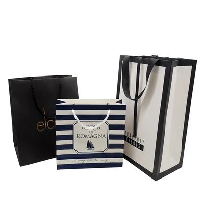 Customize Clothing Gift Wrapping 300gsm Kraft Paper Bag Full Color