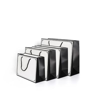 Shopping Packaging Laminated C1S Art Paper Tote Bags Custom Logo