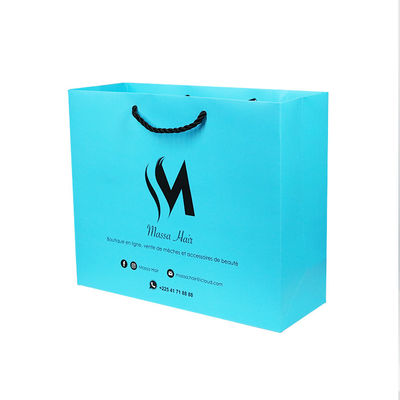 Recyclable 300GSM 1mm Cardboard Paper Bags With Logos Multi Style