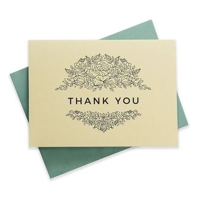 Birthday Wedding 350gsm Kraft Paper Invitation Card With Envelop